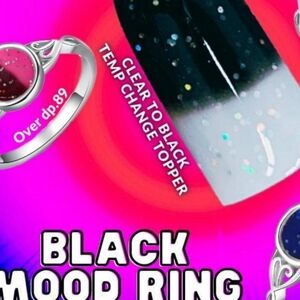 New Sparkle & Co Black Mood Ring Dip Powder